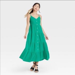 Green maxi dress from target